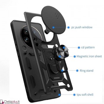 5in1 smūgiams atsparus dėklas su kameros apsauga (Xiaomi 14 Ultra)